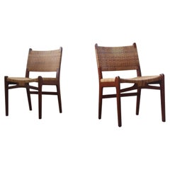 Chaises de salle à manger Hans J. Wegner en teck Modèle CH-31 par Carl Hansen & Søn