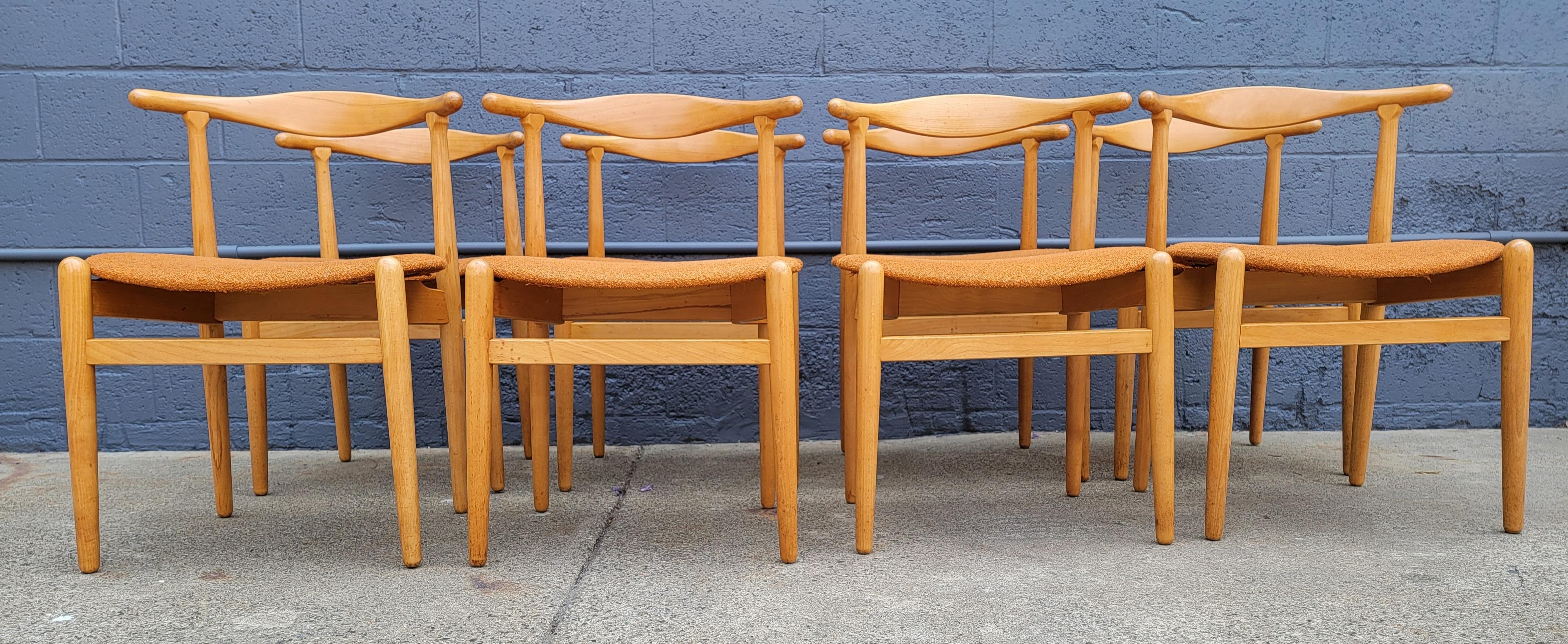 Hans J. Wegner Dining Chairs Set 8 3