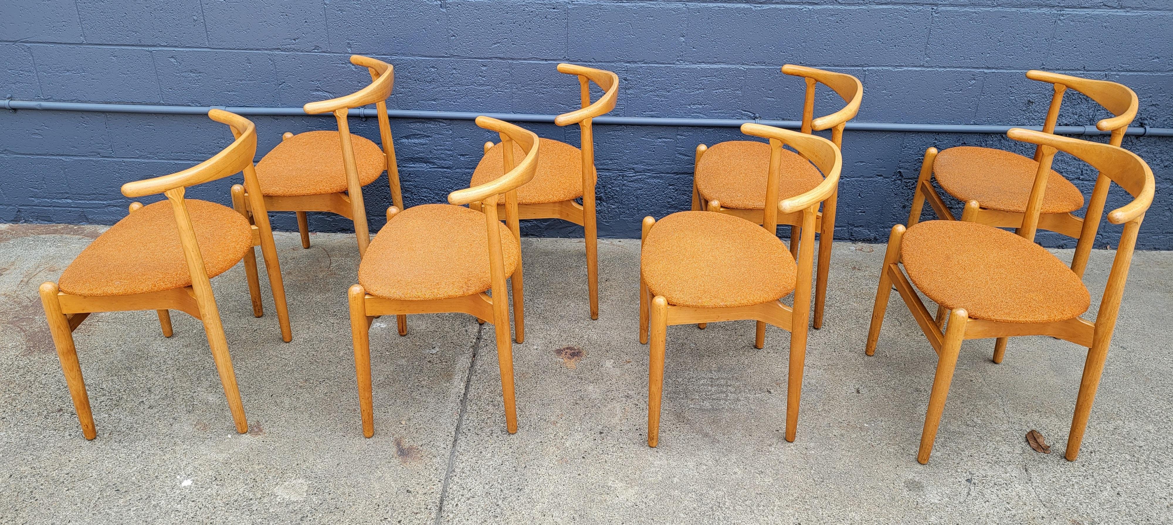 Hans J. Wegner Dining Chairs Set 8 5