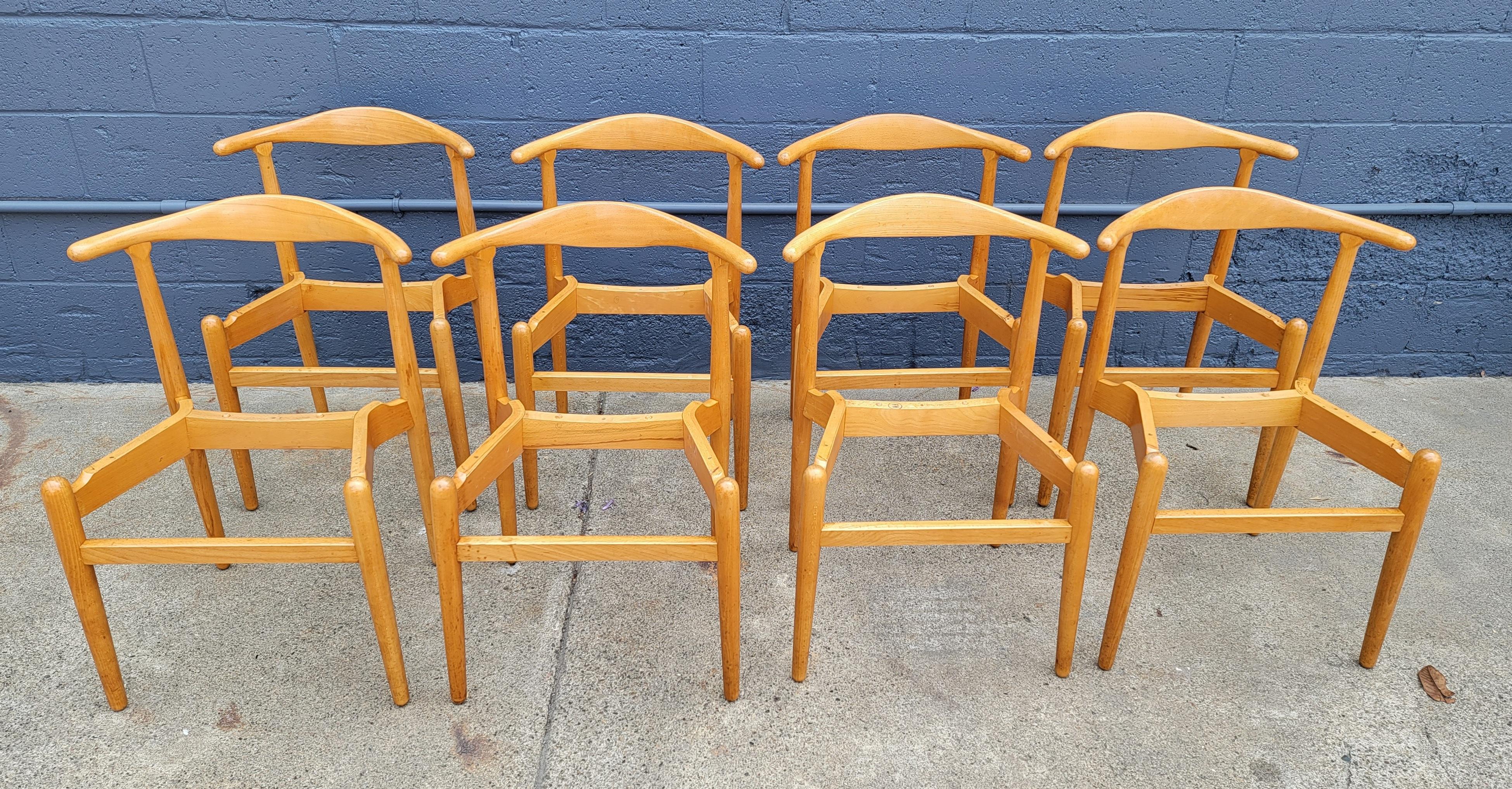 Hans J. Wegner Dining Chairs Set 8 11