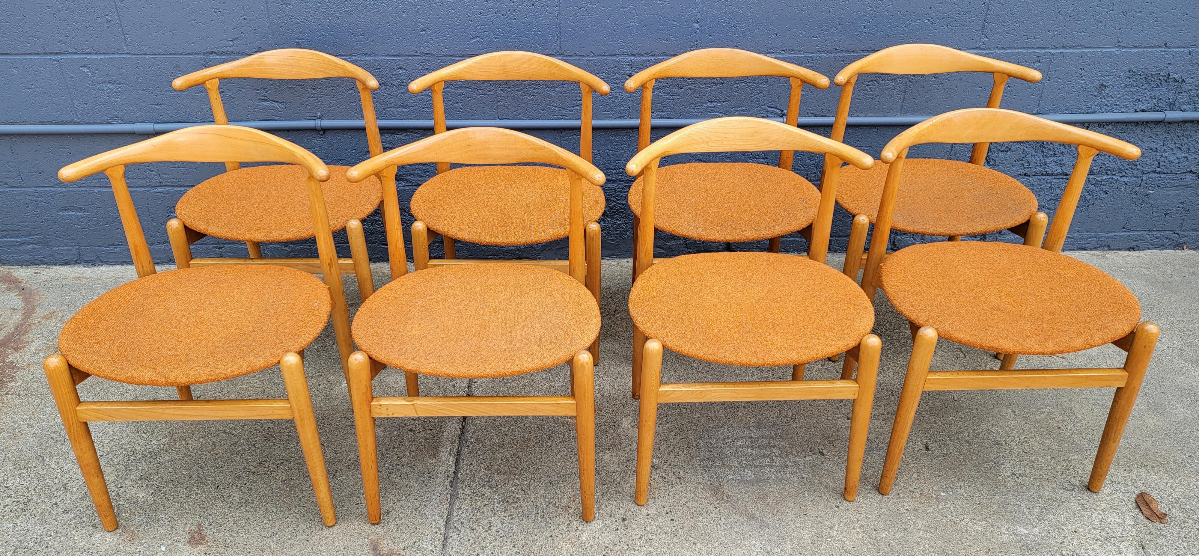 Hans J. Wegner Dining Chairs Set 8 2