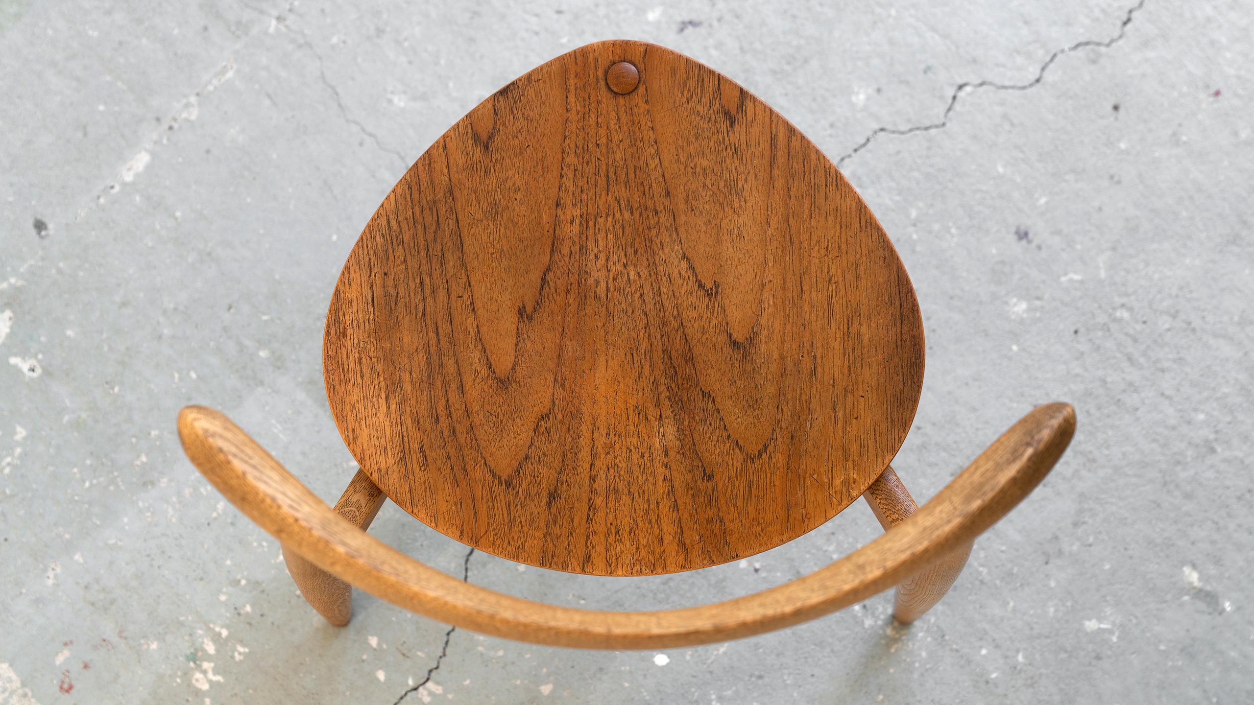 Hans J. Wegner, Dining Group Heart Chair & Table 1958 by Fritz Hansen, Denmark 11