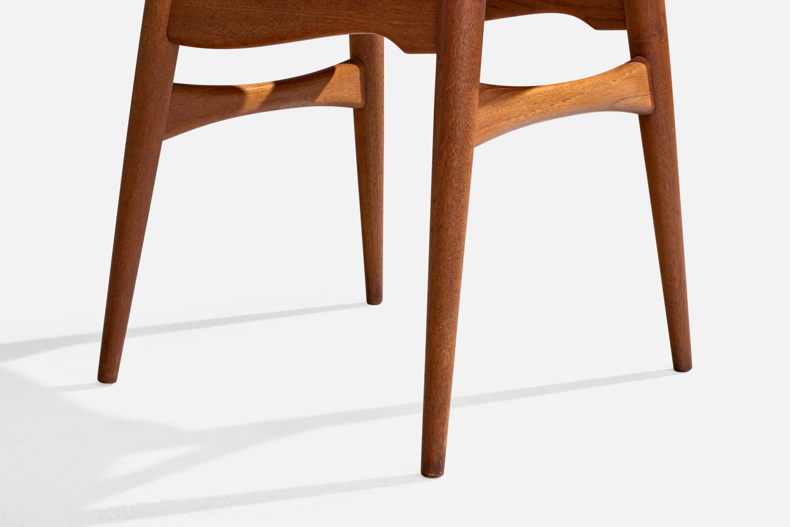 Hans J. Wegner, Esszimmerstühle, Eiche, Teak, Stoff, Dänemark, 1960er Jahre im Angebot 5