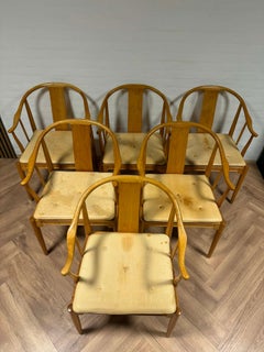 Hans J. Wegner Dining Set in Cherry Wood with China Chairs, Denmark, 1980s