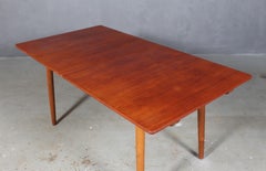 Hans J. Wegner Dining Table, Model At310 Two Extension Plates, Teak, 1960s