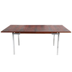 Hans J. Wegner Dining Table, Model AT322 Two Extension Plates, Rosewood, 1960s
