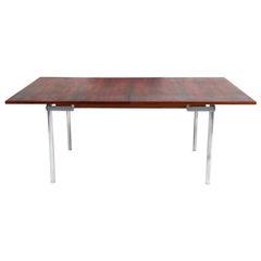 Hans J. Wegner Dining Table, Model AT322 Two Extension Plates, Rosewood, 1960s
