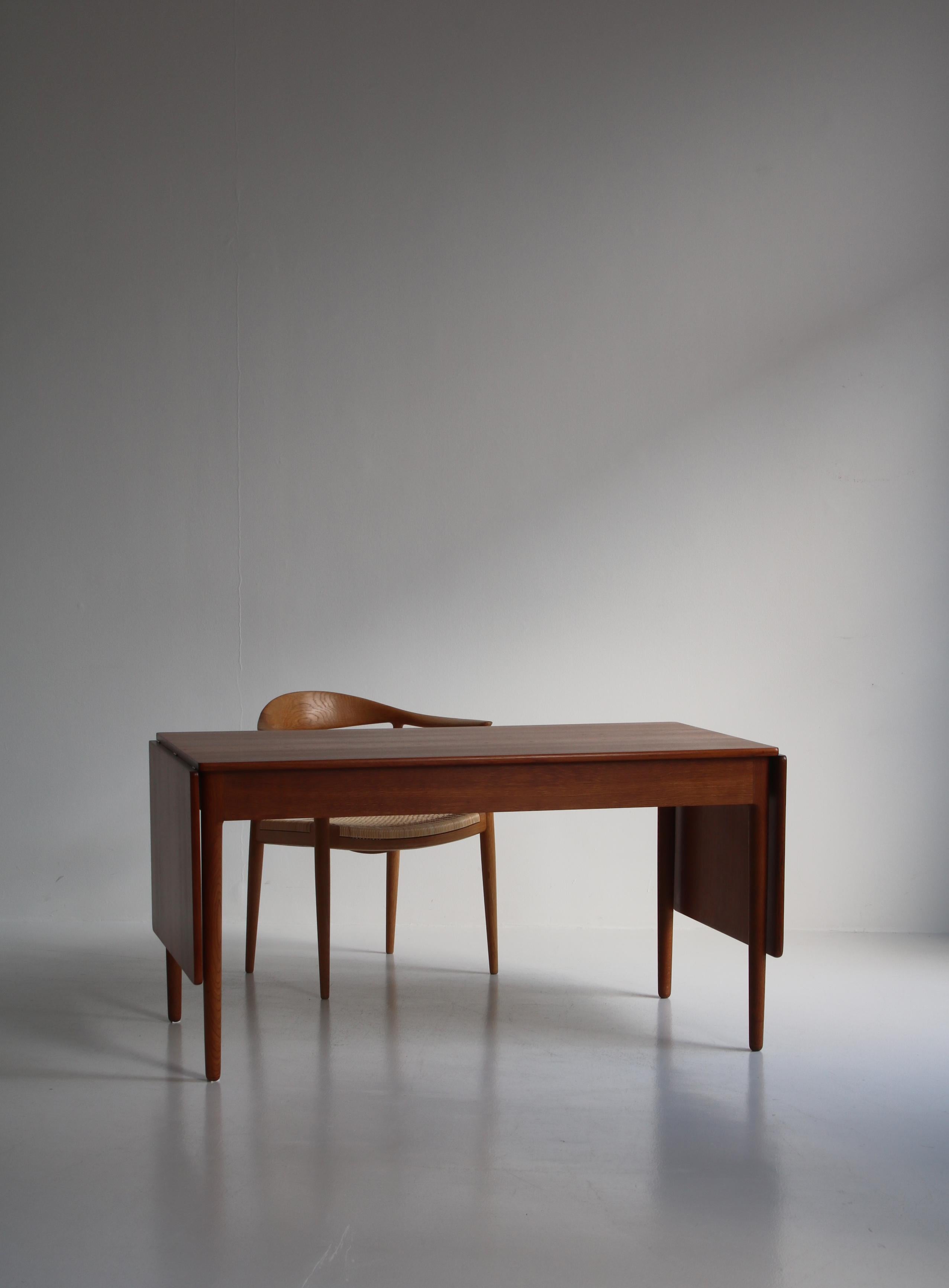 Hans J. Wegner, blattförmiger Schreibtisch oder Tisch, Modell „AT-305“ für Andreas Tuck, 1955 im Angebot 9