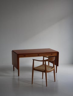 Hans J. Wegner Drop Leaf Desk or Table Model "AT-305" for Andreas Tuck, 1955