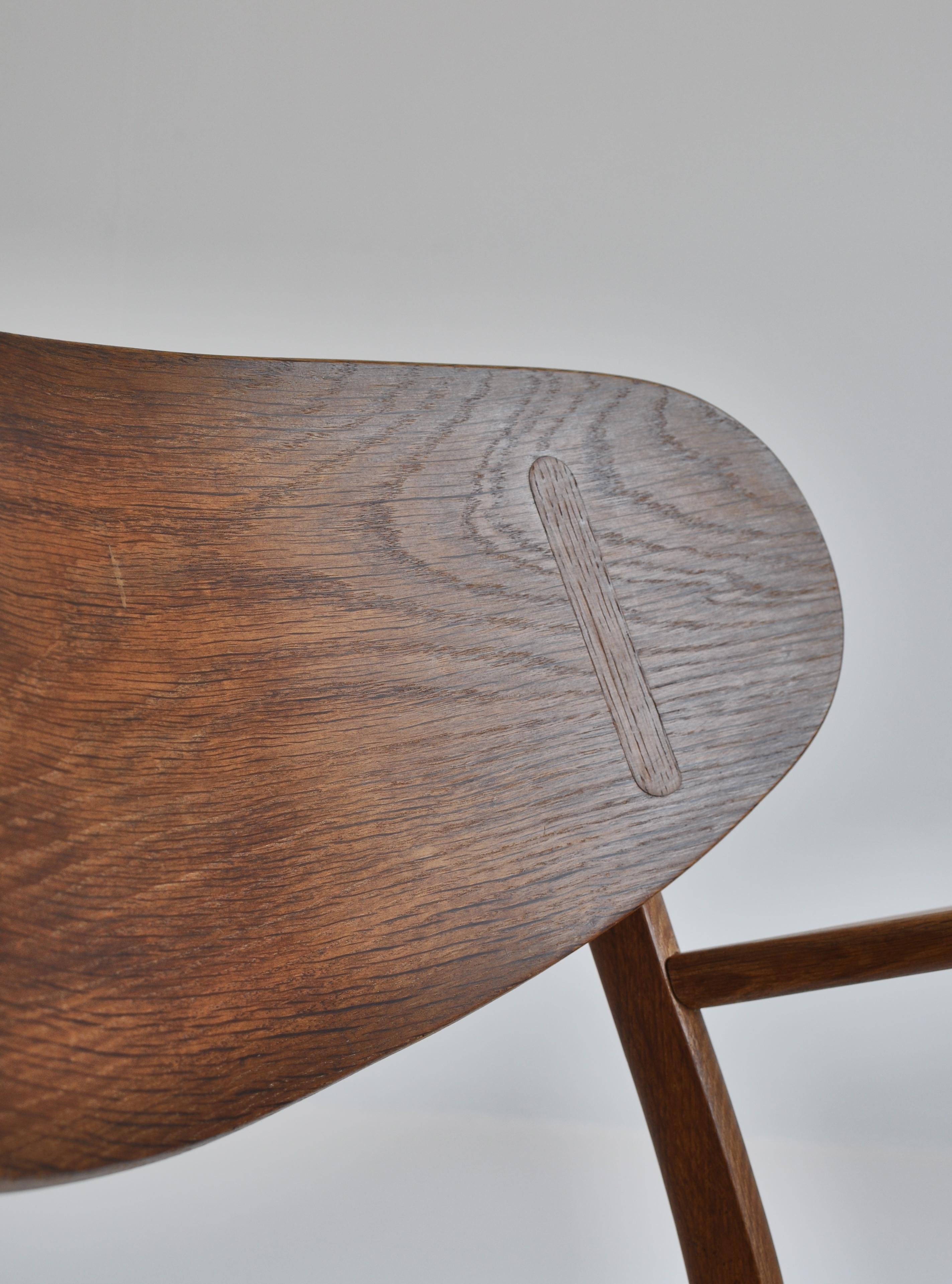 Hans J. Wegner Early Production Danish Modern Chair Model CH22