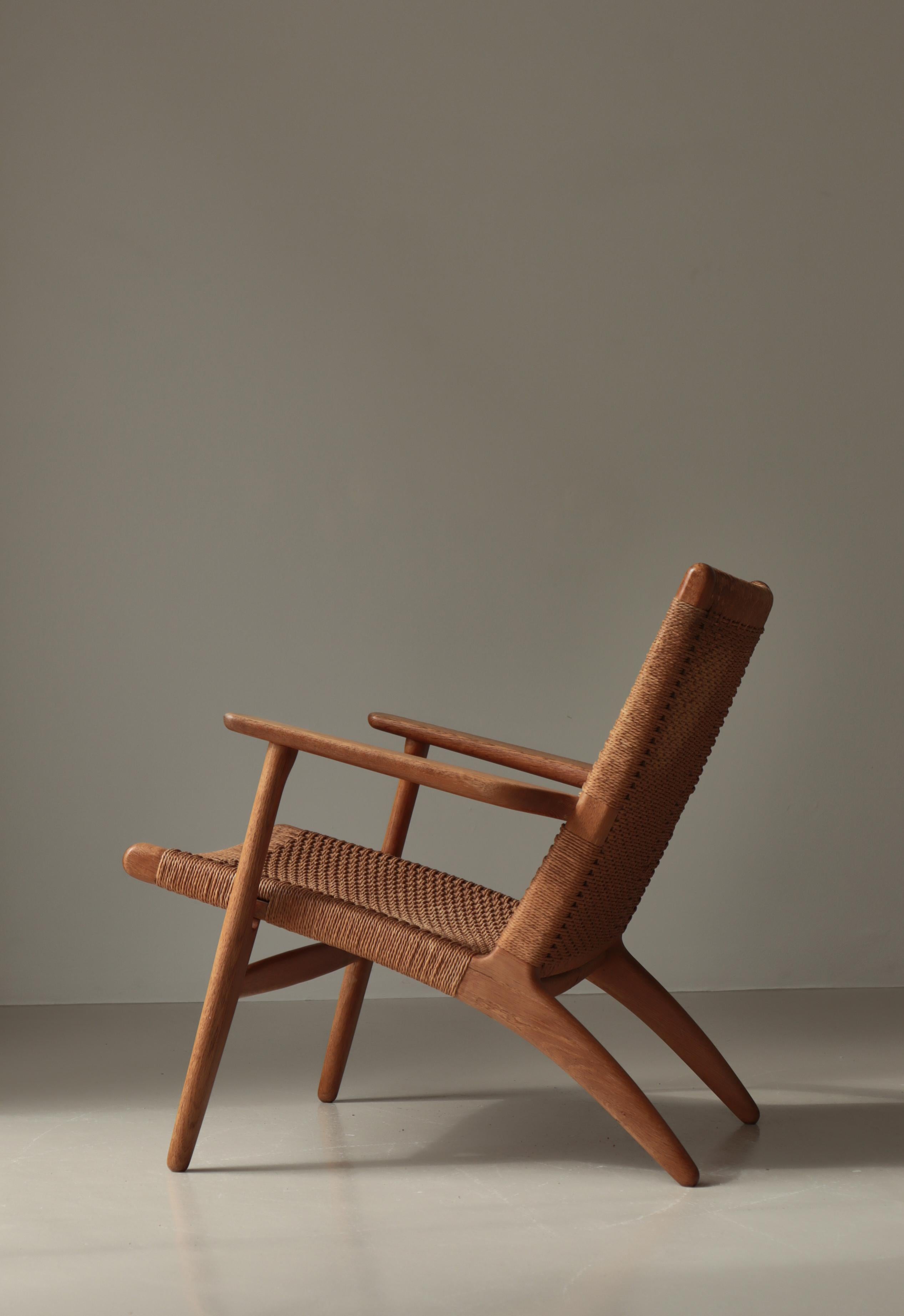 Hans J. Wegner Early Production Lounge Chair Modell CH25, Dänemark, 1950er Jahre im Angebot 4