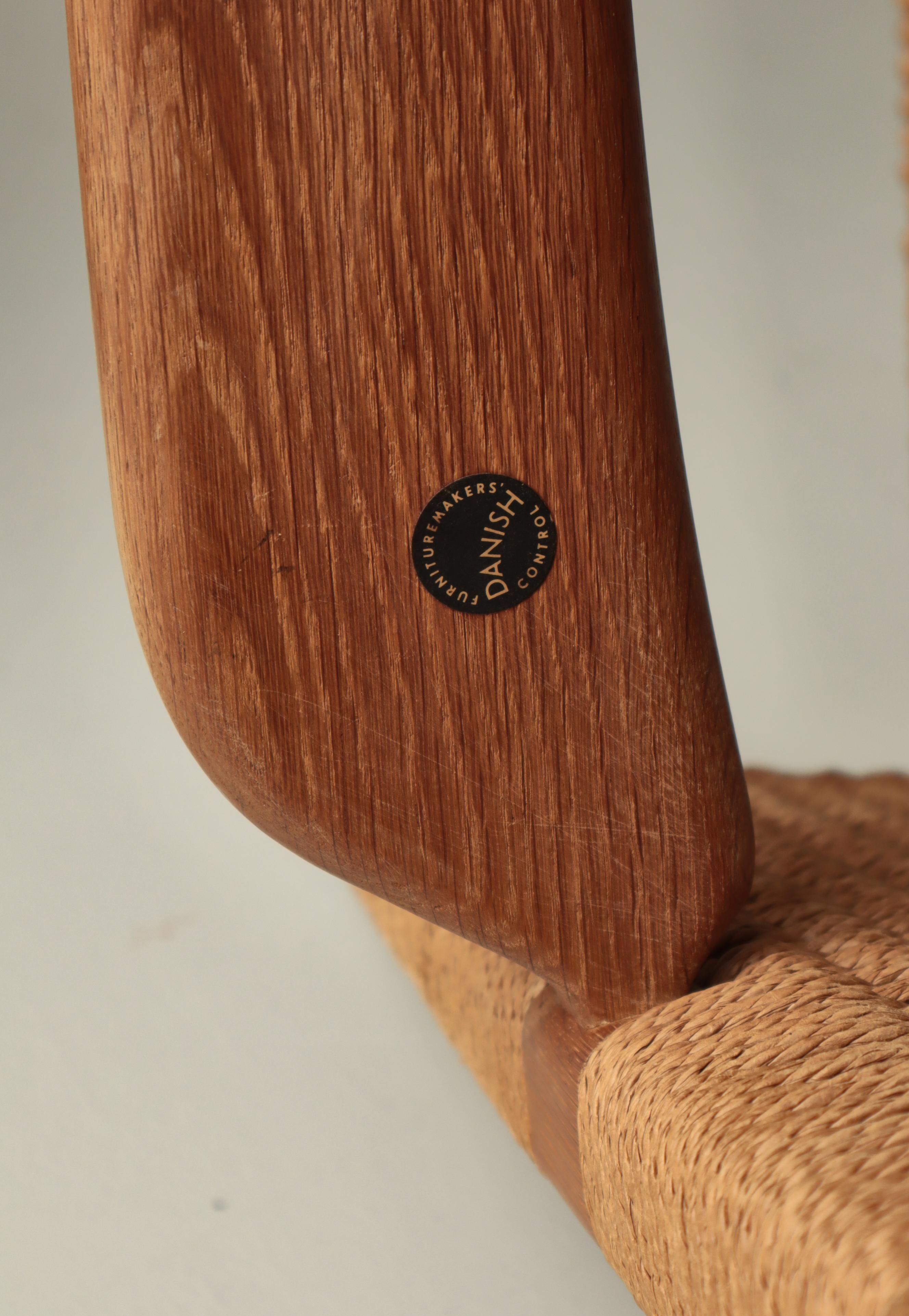 Hans J. Wegner Early Production Lounge Chair Modell CH25, Dänemark, 1950er Jahre im Angebot 10