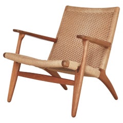 Hans J. Wegner Early Production Lounge Chair modèle CH25, Danemark, années 1950