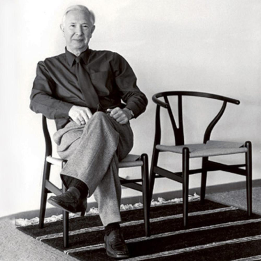 Sedia Hans J. Wegner con timbro Carl Hansen & Son CH-24 