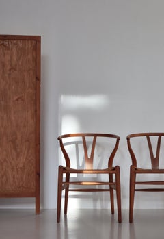 Chaise "Wishbone" Hans J. Wegner estampillée Carl Hansen & Son CH-24, années 1950