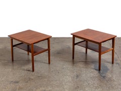 Hans J. Wegner End Tables with Trays