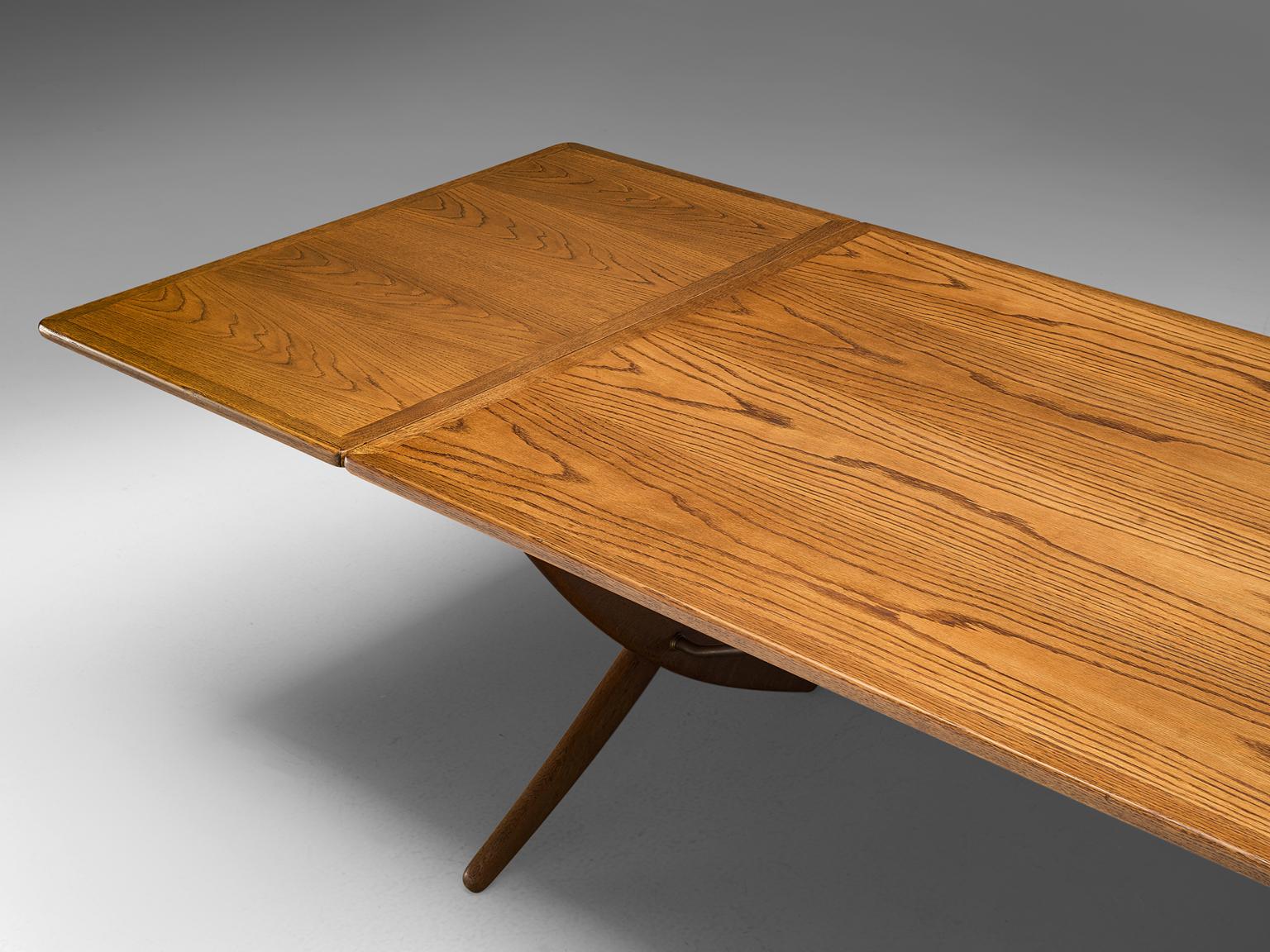 Mid-Century Modern Hans J. Wegner Extremely Large AT304 Drop-Leaf Table