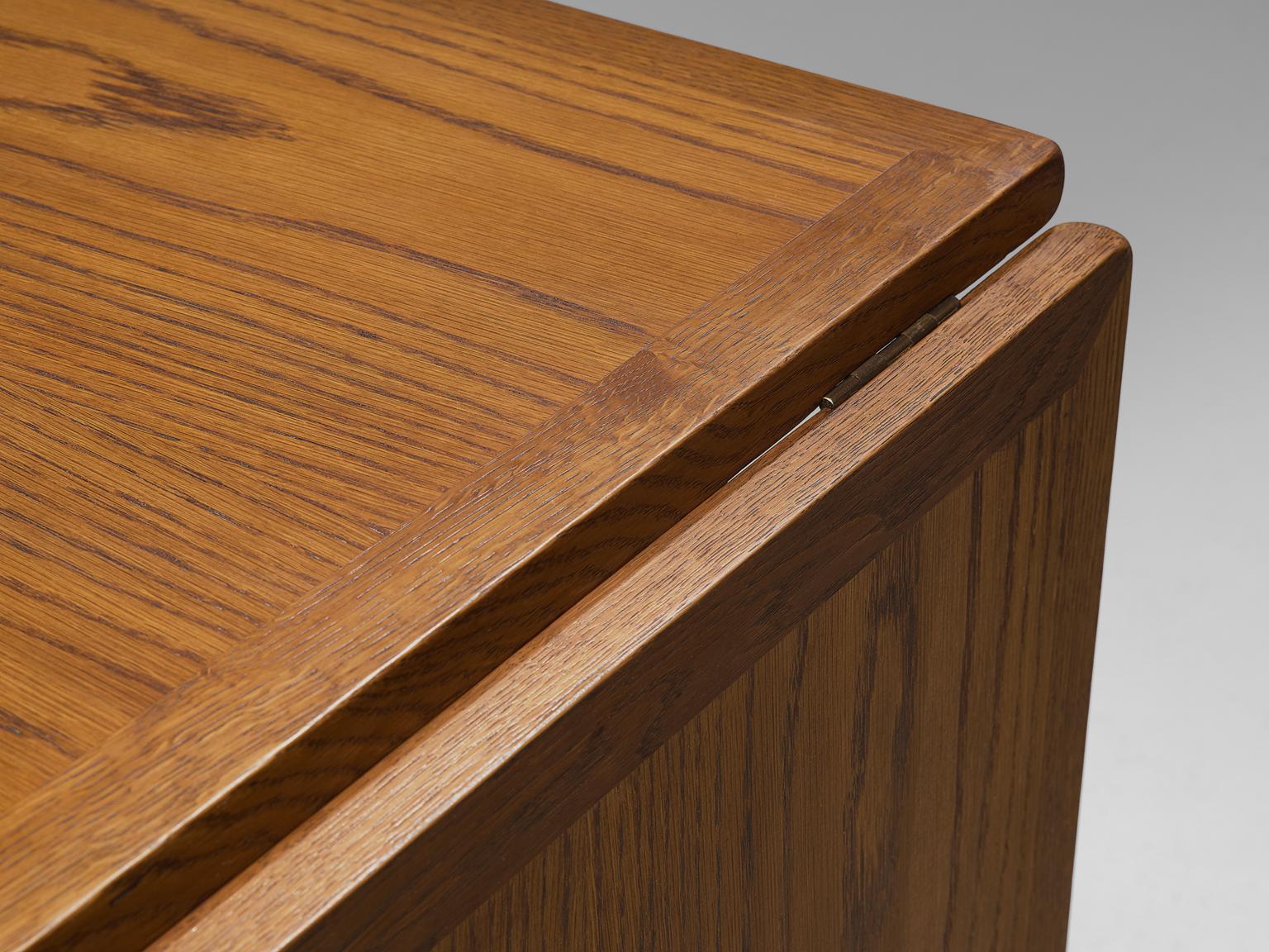 Metal Hans J. Wegner Extremely Large AT304 Drop-Leaf Table