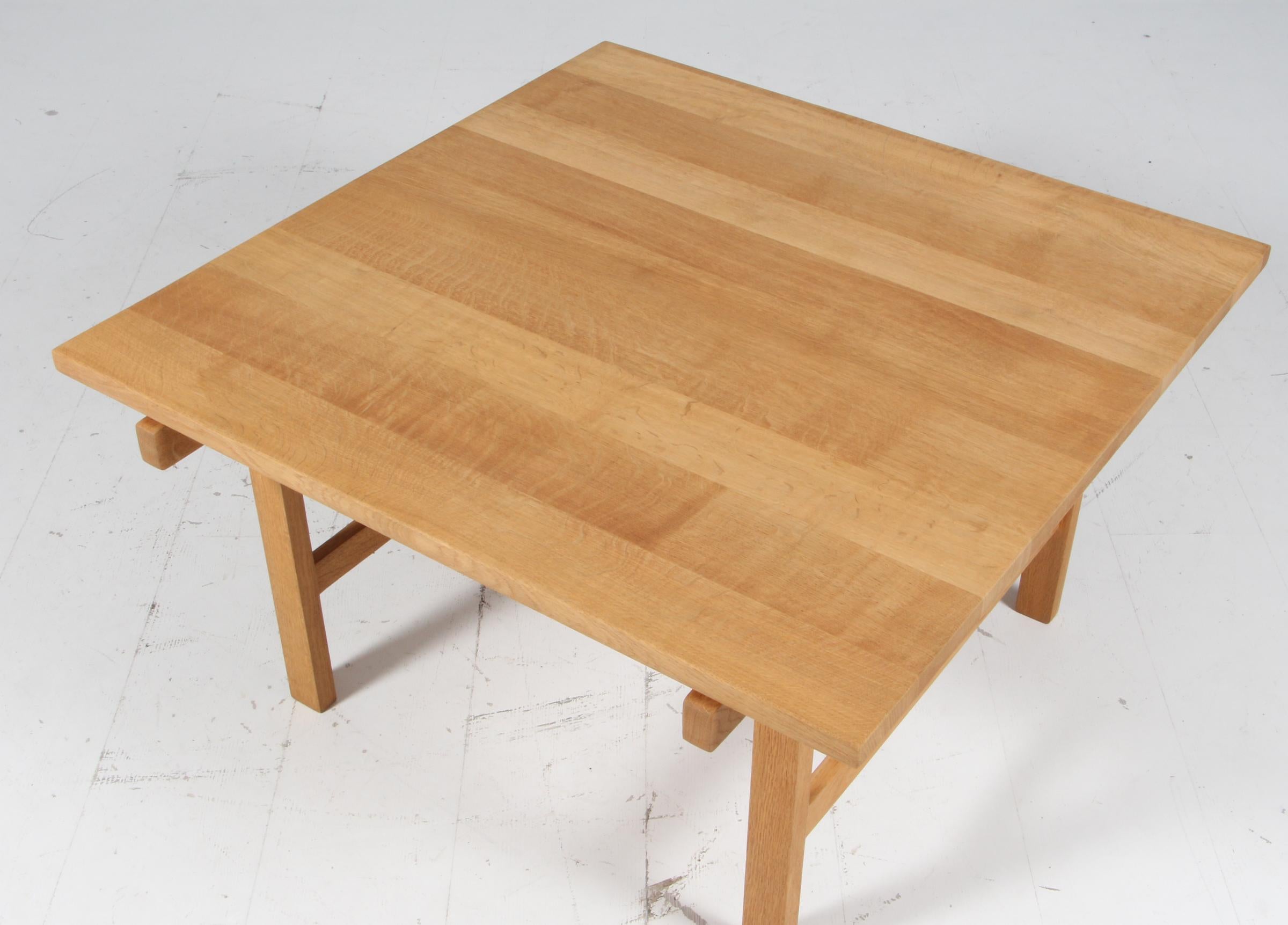Scandinavian Modern Hans J. Wegner for Andreas Tuck  Coffee Table, solid oak. For Sale