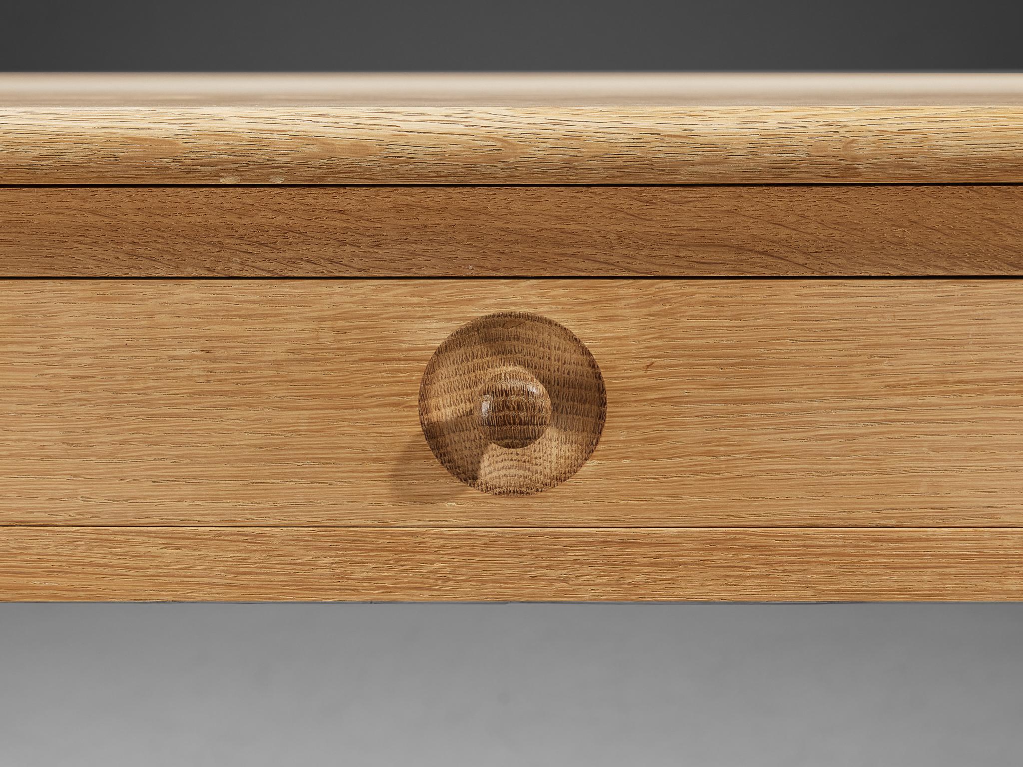 Mid-Century Modern Hans J. Wegner for Andreas Tuck Desk in Solid Oak