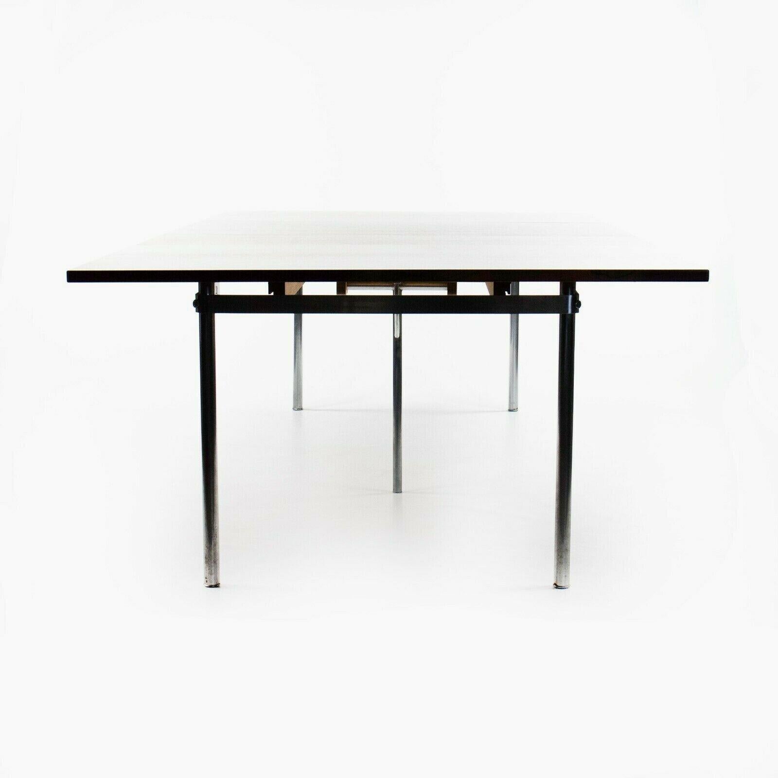 Hans J. Wegner for Andreas Tuck Model AT321 Dining Table in Rosewood and Chrome For Sale 4