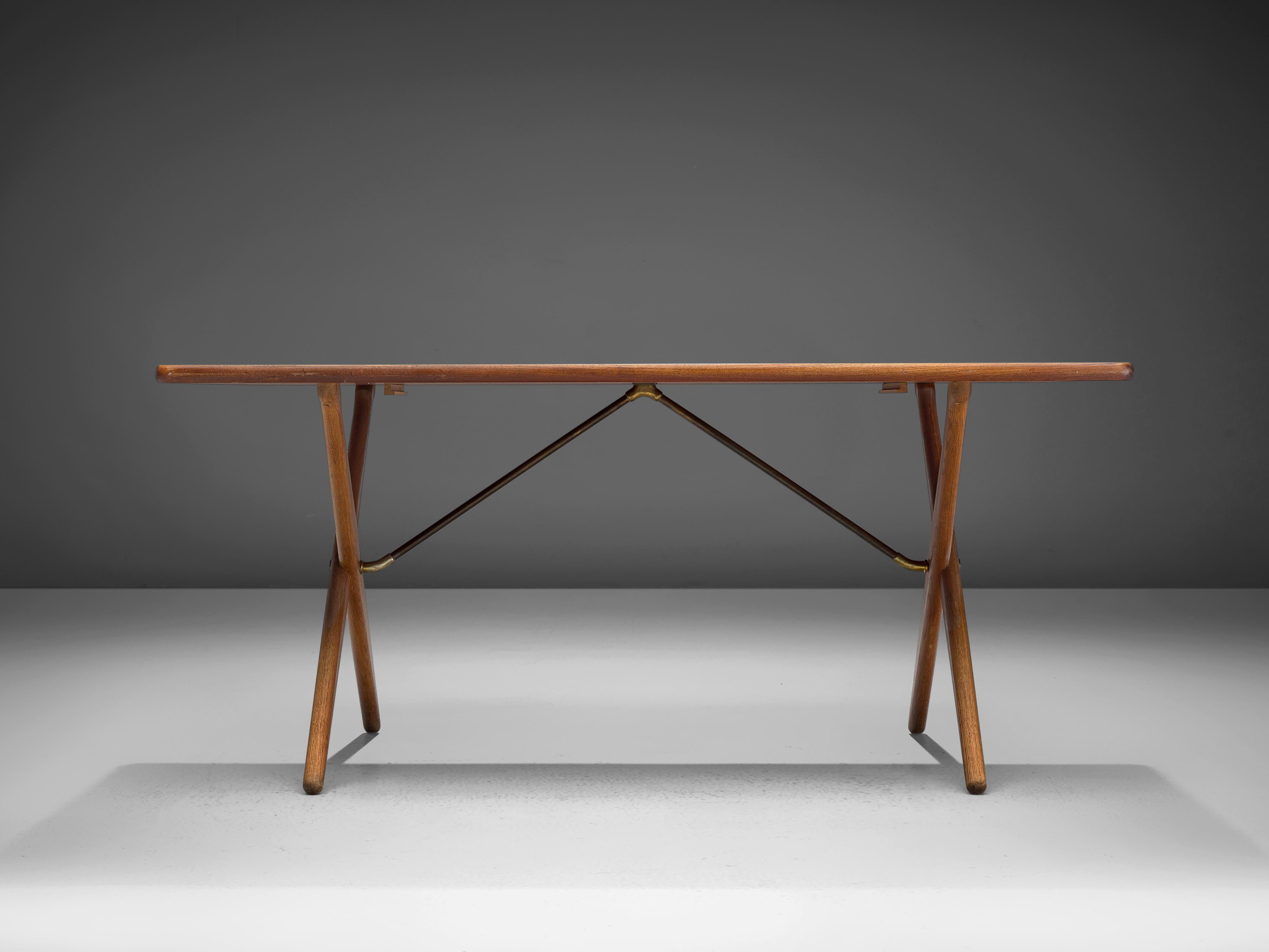 Hans J. Wegner for Andreas Tuck Table Model AT-303 In Good Condition In Waalwijk, NL