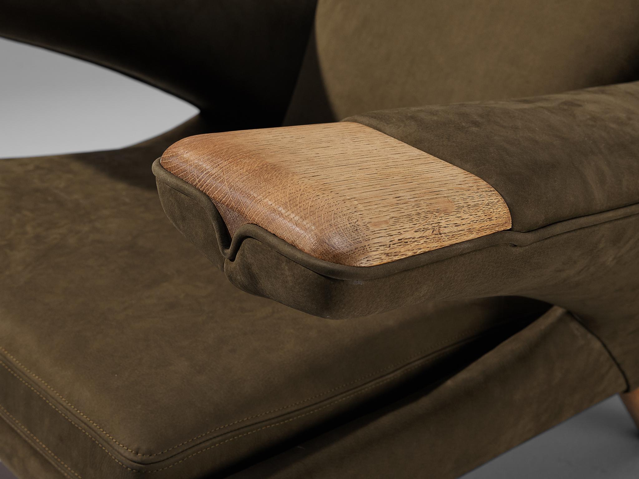 Danish Hans J. Wegner for A.P. Stolen ‘New Papa Bear’ Easy Chair  For Sale