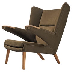 Hans J. Wegner für A.P. Gestohlener 'New Papa Bear' Sessel aus Nubukleder