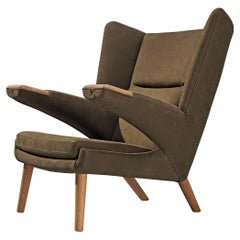Hans J. Wegner for A.P. Stolen ‘New Papa Bear’ Easy Chair in Oak and Leather