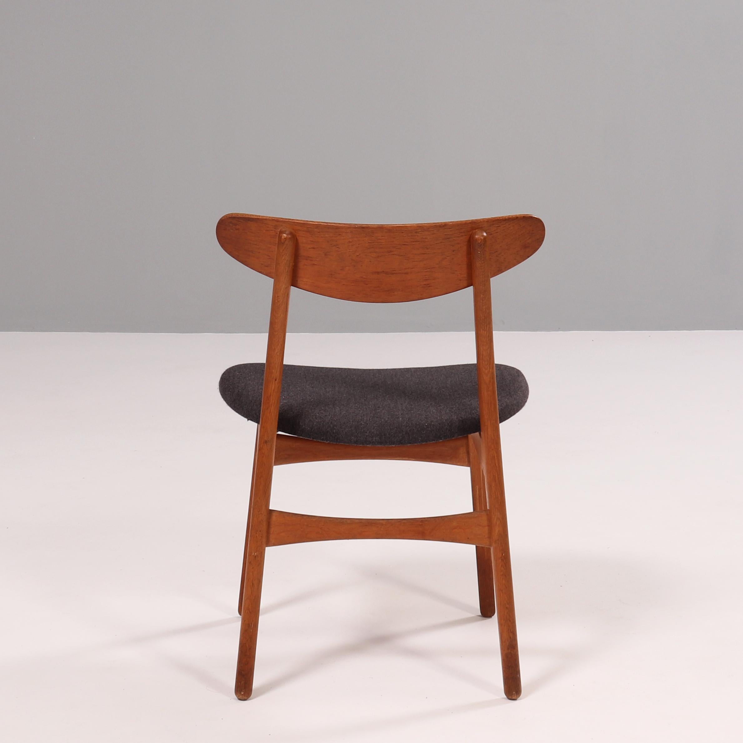 Hans J. Wegner for Carl Hansesn & Søn CH30P Dining Chair In Good Condition In London, GB