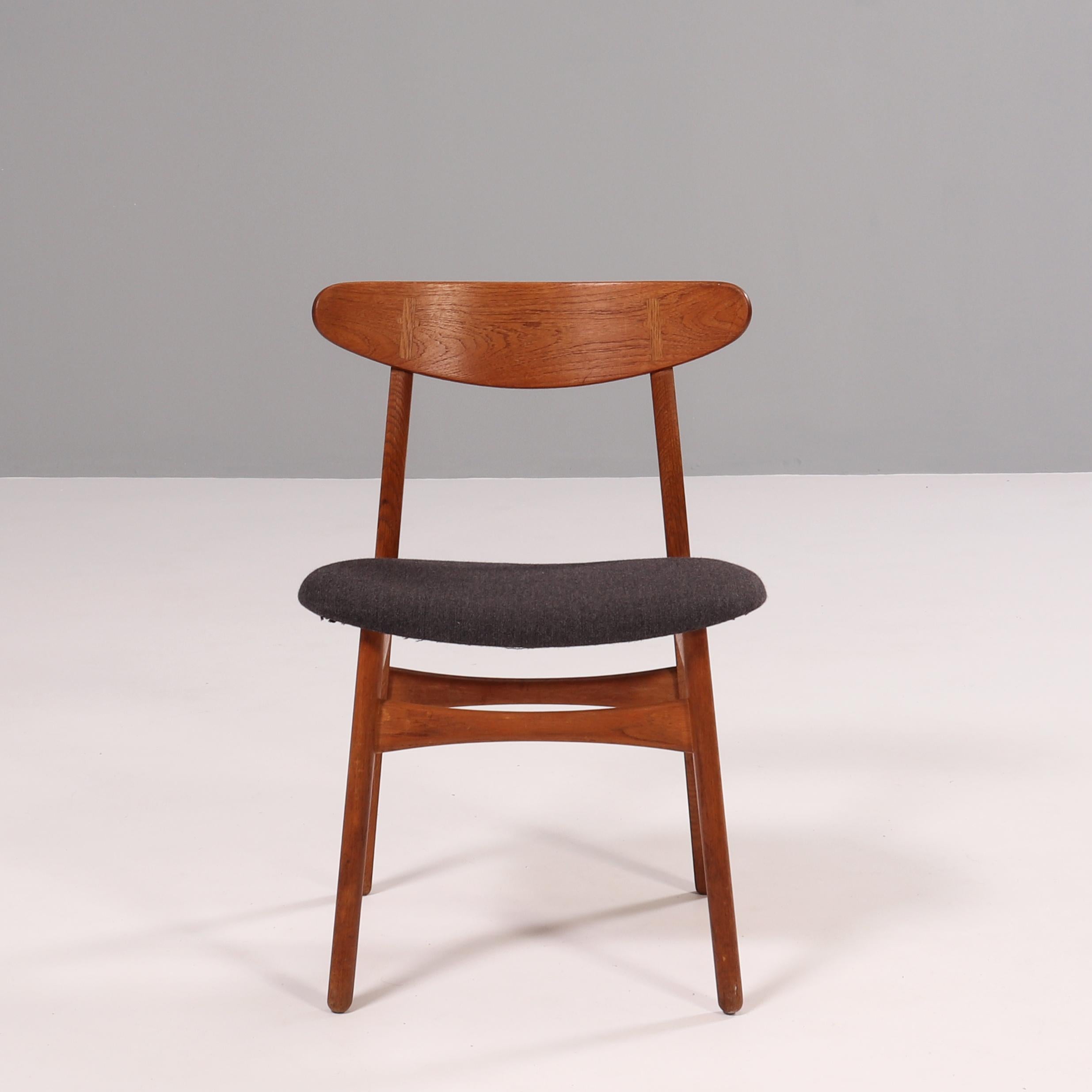 Danish Hans J. Wegner for Carl Hansesn & Søn CH30P Dining Chairs, Set of 2