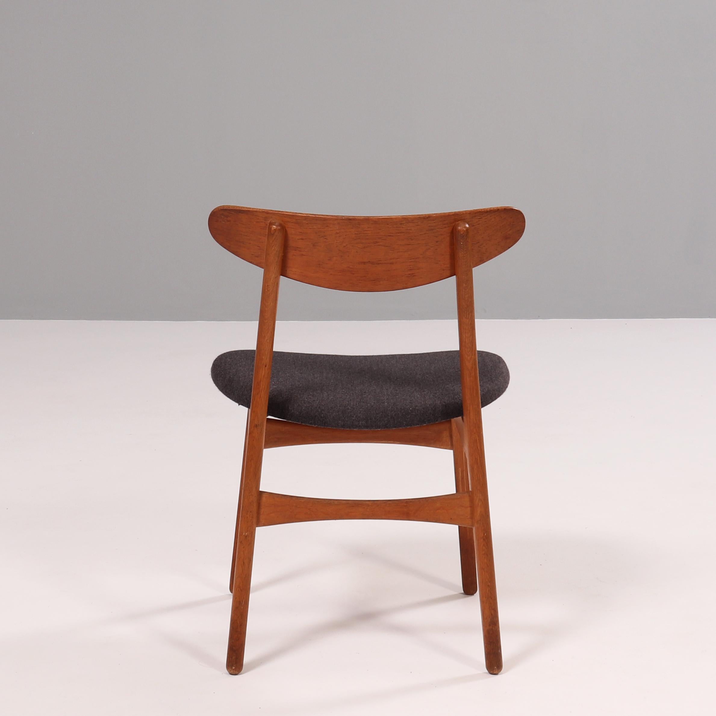 Wood Hans J. Wegner for Carl Hansesn & Søn CH30P Dining Chairs, Set of 2