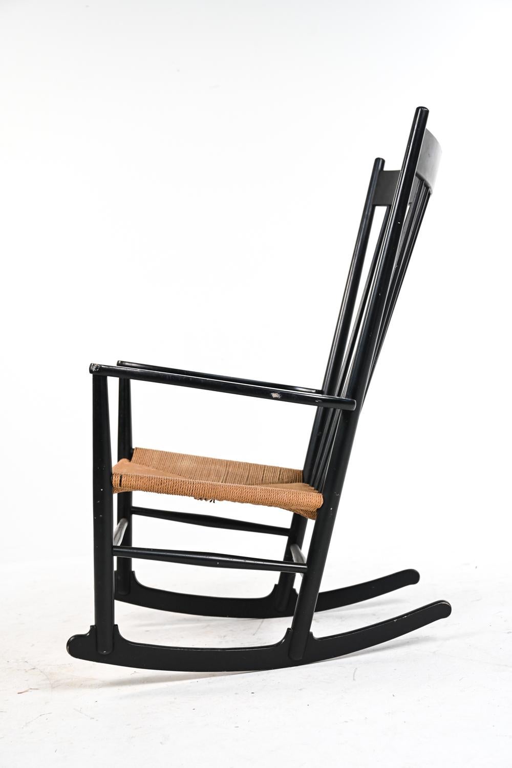 Hans J. Wegner for FDB Møbler Model J-16 Rocking Chair, c. 1960's 4