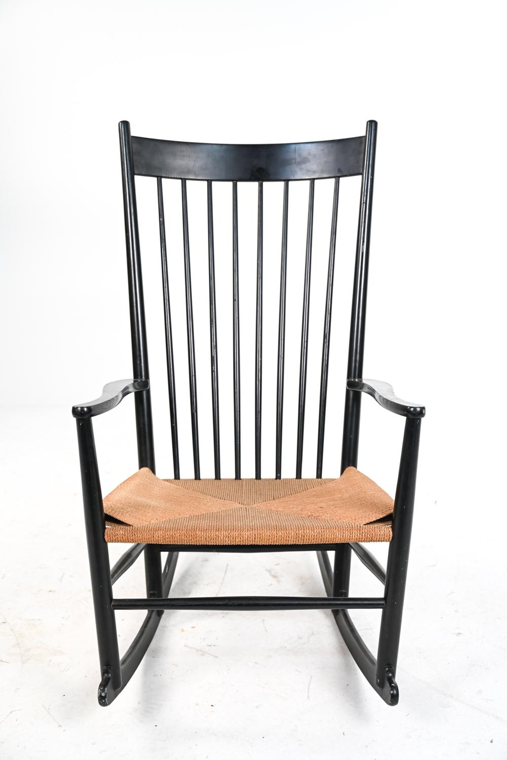 Hans J. Wegner for FDB Møbler Model J-16 Rocking Chair, c. 1960's 1