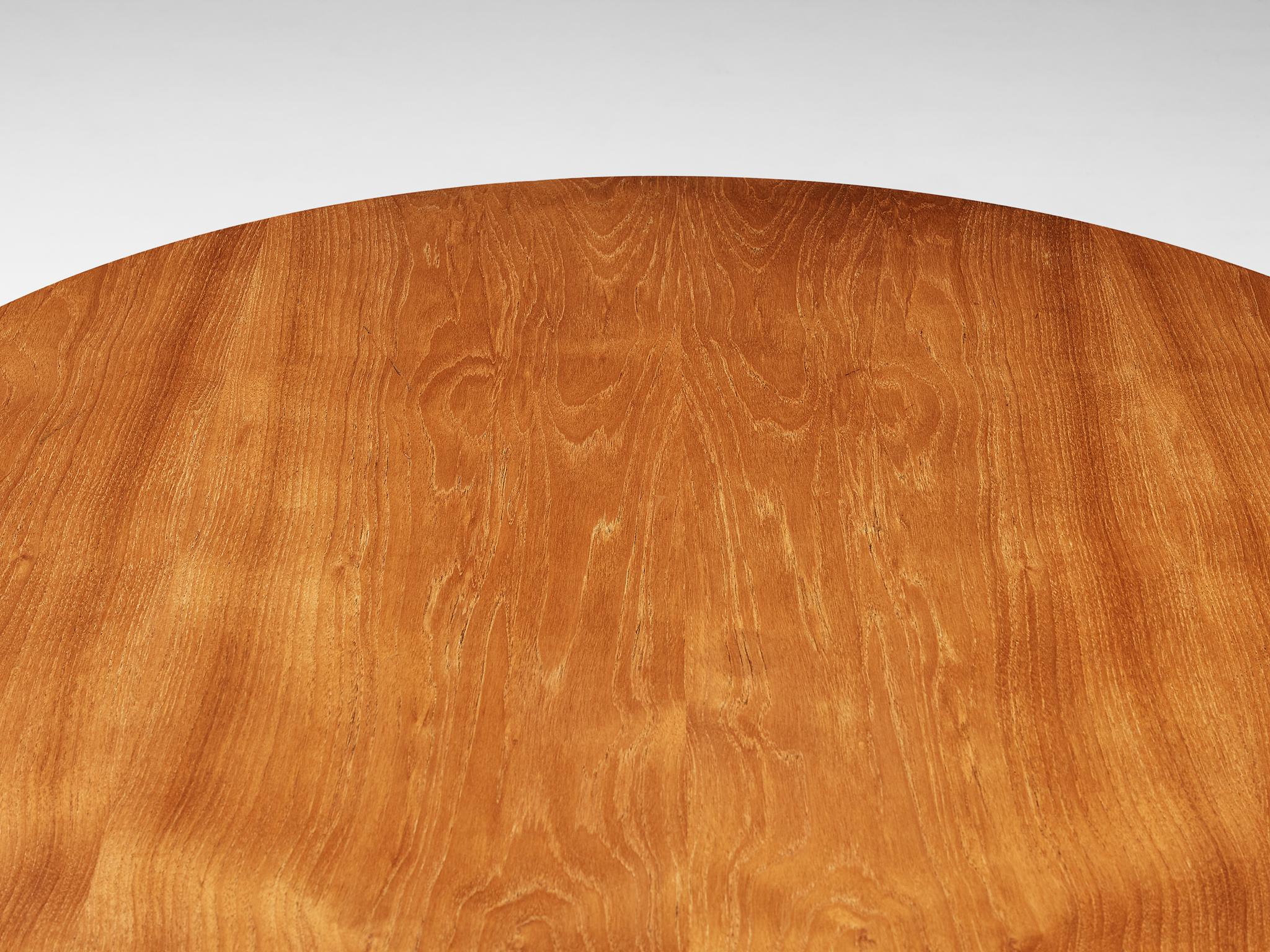 Danese Tavolo da pranzo rotondo 'Heart' in teak di Hans J. Wegner per Fritz Hansen