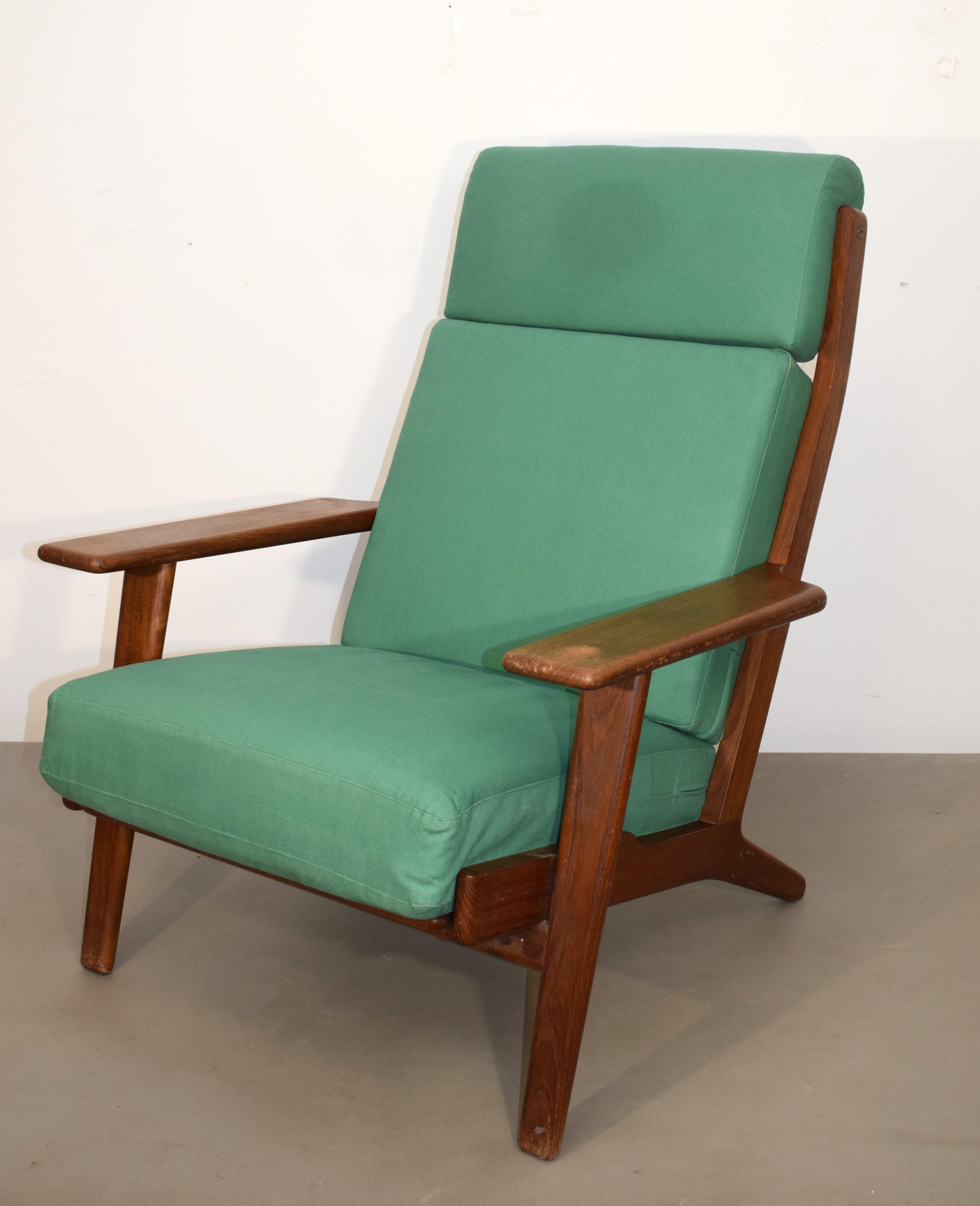 Sessel von Hans J. Wegner für Getama, dänische Produktion, 1960er Jahre (Moderne der Mitte des Jahrhunderts) im Angebot
