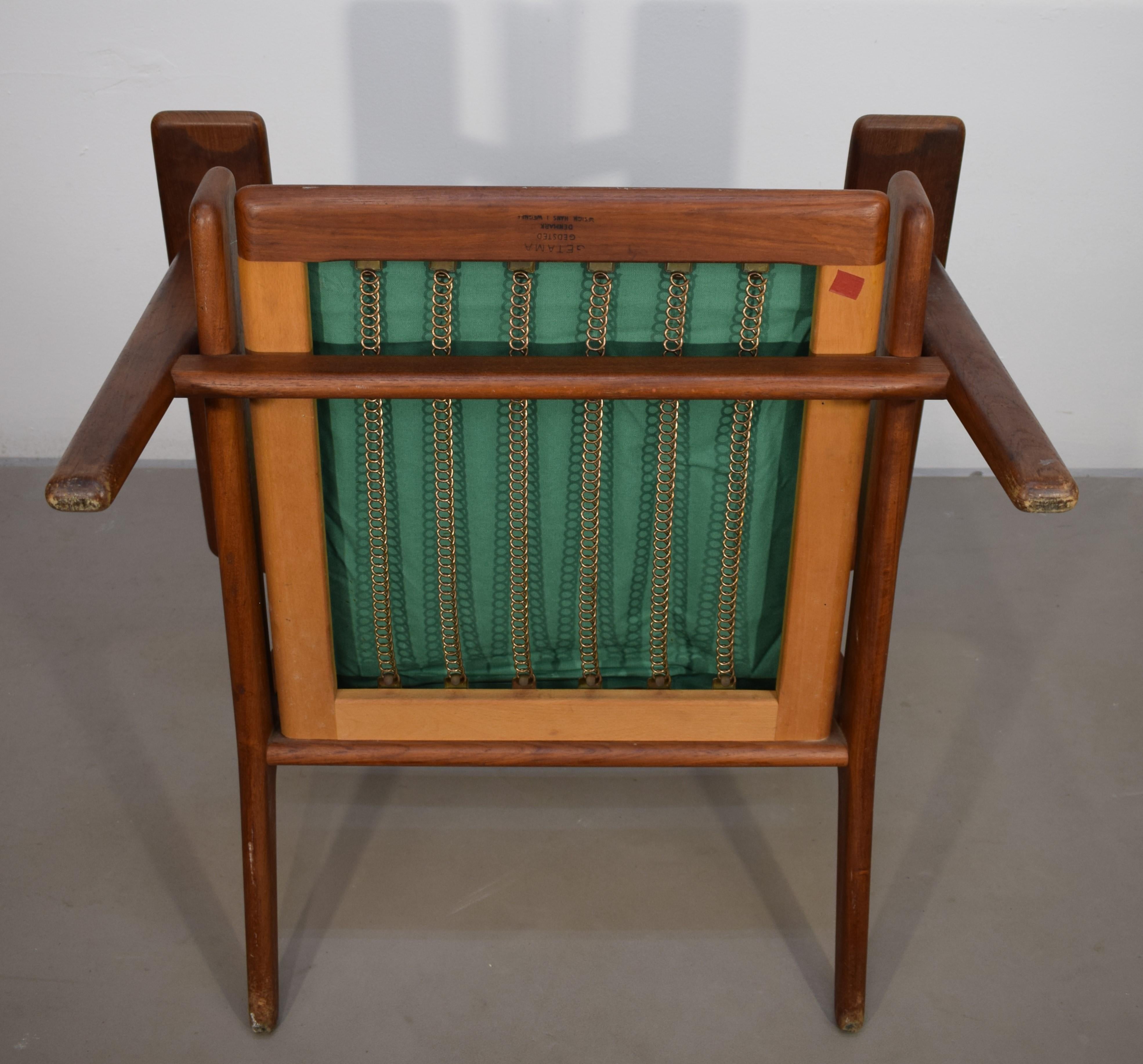 Armchair by Hans J. Wegner for Getama, Danish production, 1960s For Sale 2