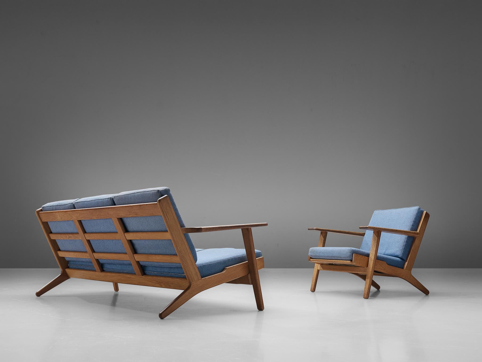 Upholstery Hans J. Wegner for GETAMA Lounge Chair GE290B