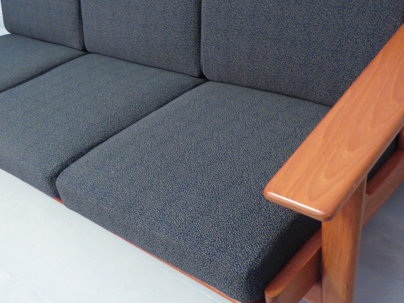 Hans J. Wegner for Getama Three-Seat Sofa in Teak, 1960s 2