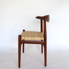 Hans J. Wegner for Johannes Hansen Model Jh-505 Cow Horn Chair in Teak