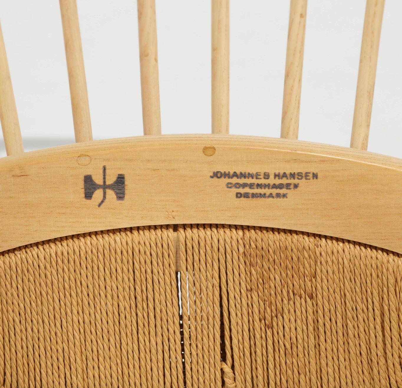 Mid-20th Century Hans J. Wegner for Johannes Hansen Peacock Chair For Sale