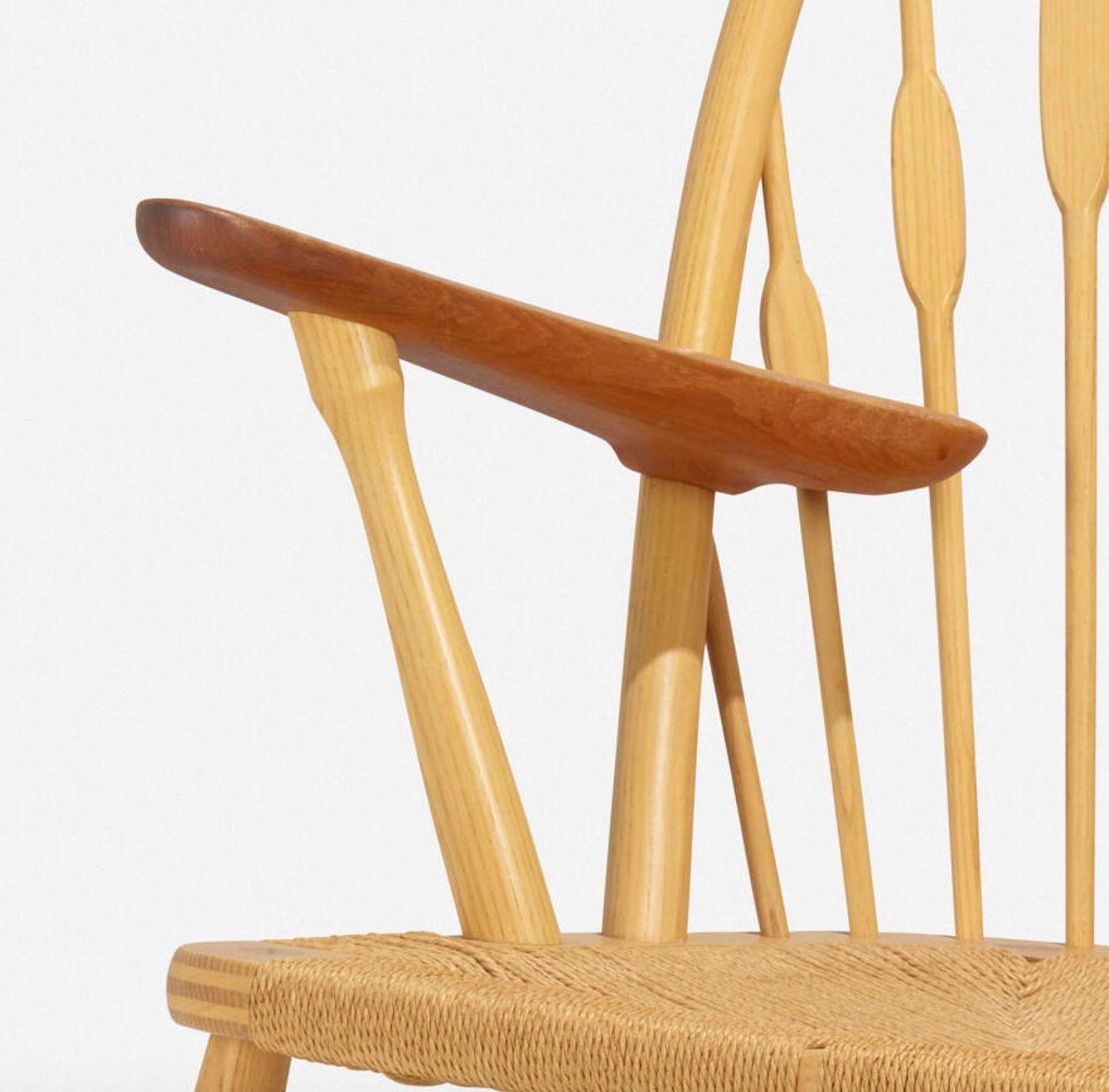 Rush Hans J. Wegner for Johannes Hansen Peacock Chair For Sale