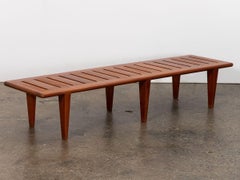 Hans J. Wegner for Johannes Hansen Slatted Teak Bench
