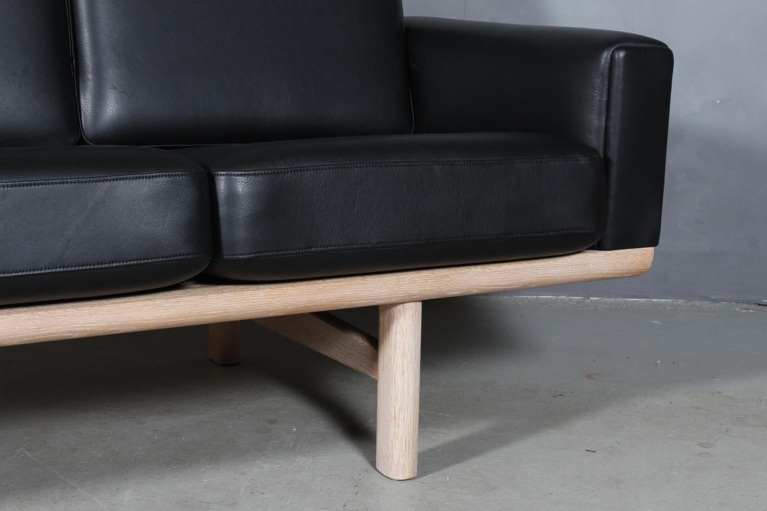 Mid-Century Modern Hans J. Wegner Four-Seat Sofa For Sale