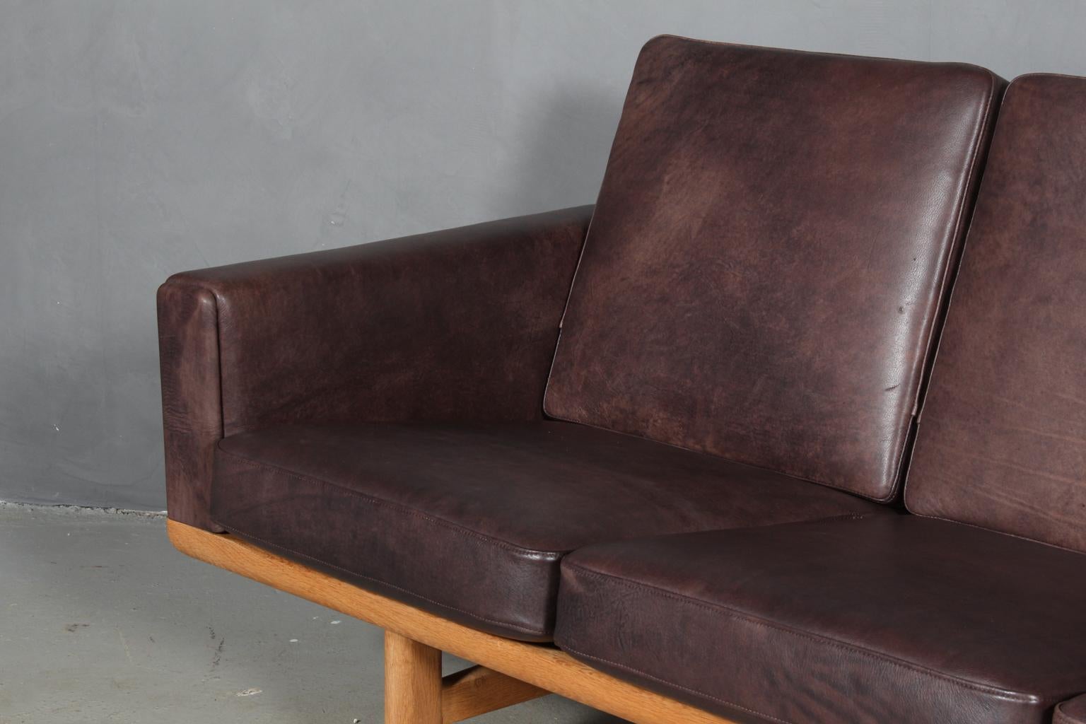 Danish Hans J. Wegner Four-Seat Sofa For Sale