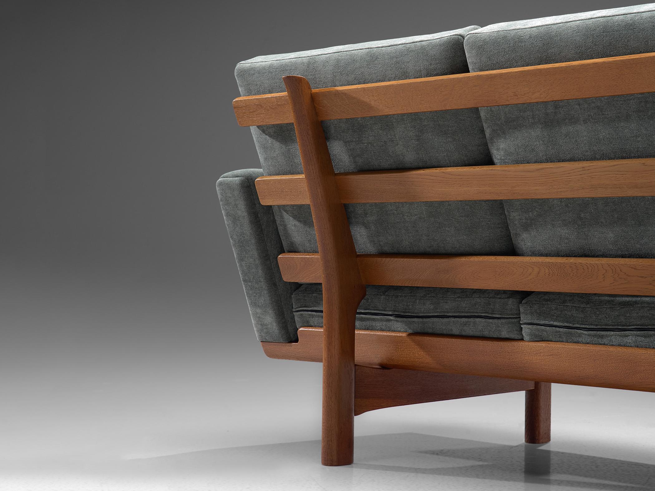 Fabric Hans J. Wegner 'GE-236/3' Three Seat Sofa  For Sale
