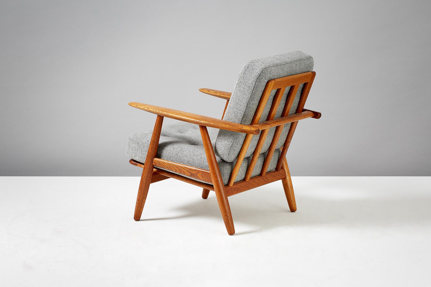 Scandinavian Modern Hans J. Wegner GE-240 Oak 'Cigar' Chair, 1955