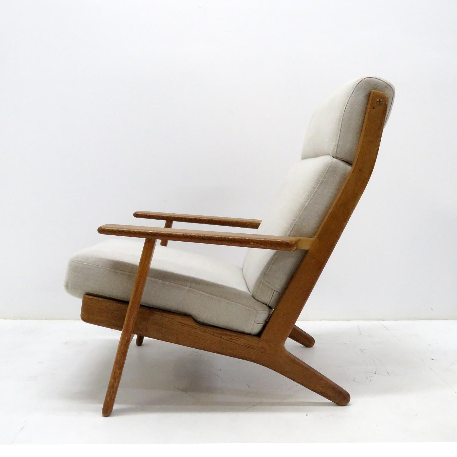 Scandinavian Modern Hans J. Wegner GE 290 High Back Chair, 1950