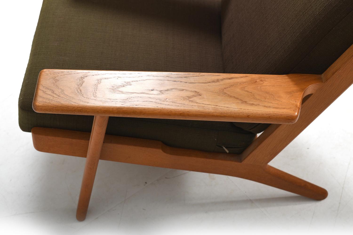 Hans J. Wegner GE-290 Chaise longue à dossier haut années 1950 en vente 3