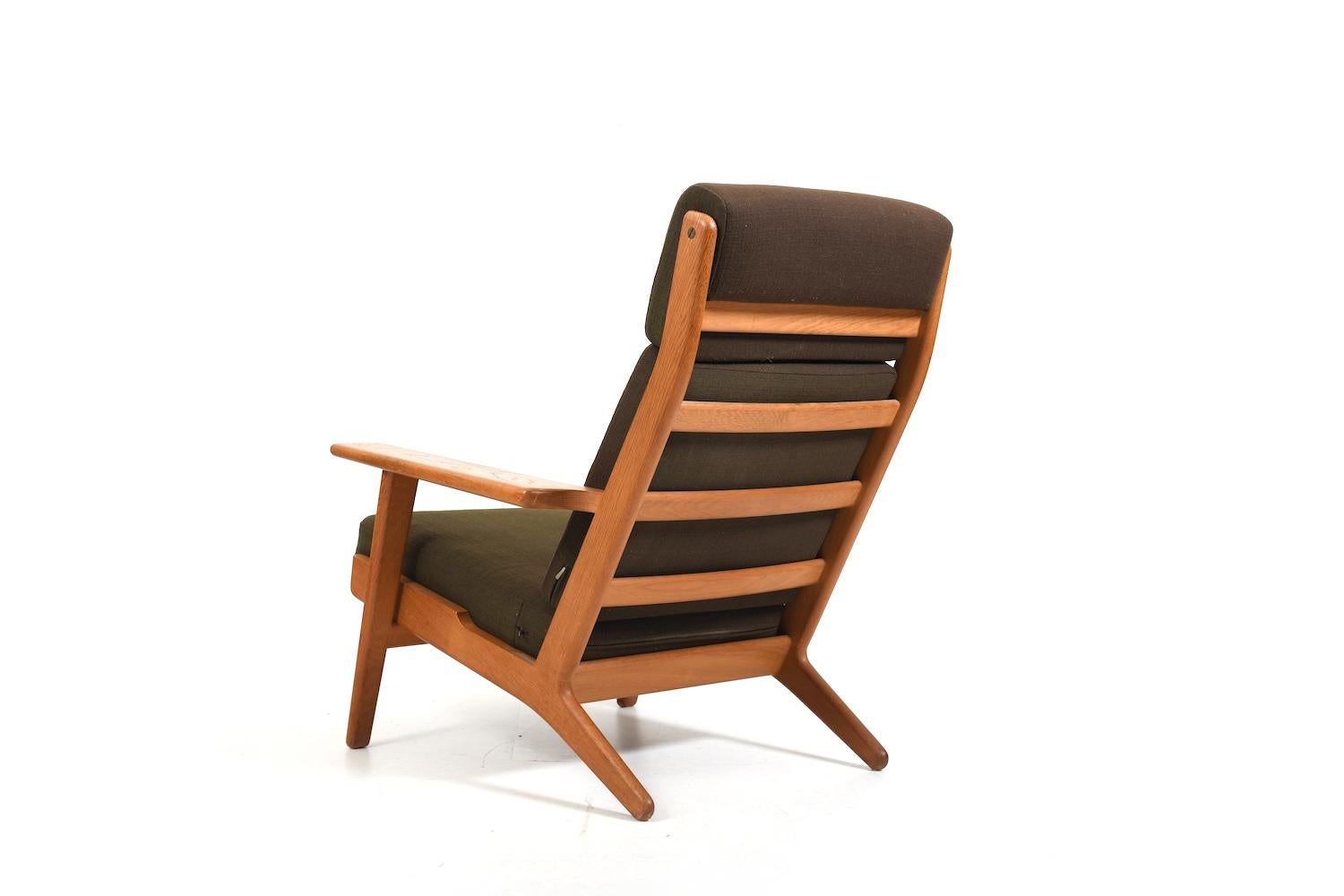 20ième siècle Hans J. Wegner GE-290 Chaise longue à dossier haut années 1950 en vente